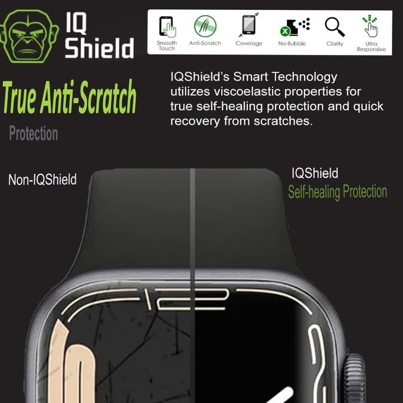 IQShield IQ Shield 6 Pack Screen Protector for Apple Watch SE 3 (2025)/ SE 2/ SE/Series 6/5/4 40mm LiquidSkin Easy Install Anti-Scratch Ultra Thin Smudge Resistant Anti-Bubble Flexible Clear TPU Film for iWatch 40mm - Image 5